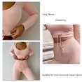 thumbnail image 3 of Conjunto De Ropa Deportiva Con Cuello En V Conjunto De 2 Piezas Acanalado Que Absorbe La Humedad Bodycon Casual Outfit Chándal Para Gimnasio ANGGREK Ropa, 3 of 6