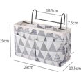thumbnail image 2 of Home Multifunctional Bedside Hanging Bag College Dormitory Bedside Cloth Hanging Basket Bed Clutter Sorting Storage Bag Magazine Book Storage Bag, 2 of 5