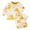 Jaune, variante sur Hiiyo Pyjama en Flanelle pour Grandes Filles, Imprimé Dessin Animé, Haut à Manches Longues à Enfiler, Pantalon, Tenue d'Intérieur