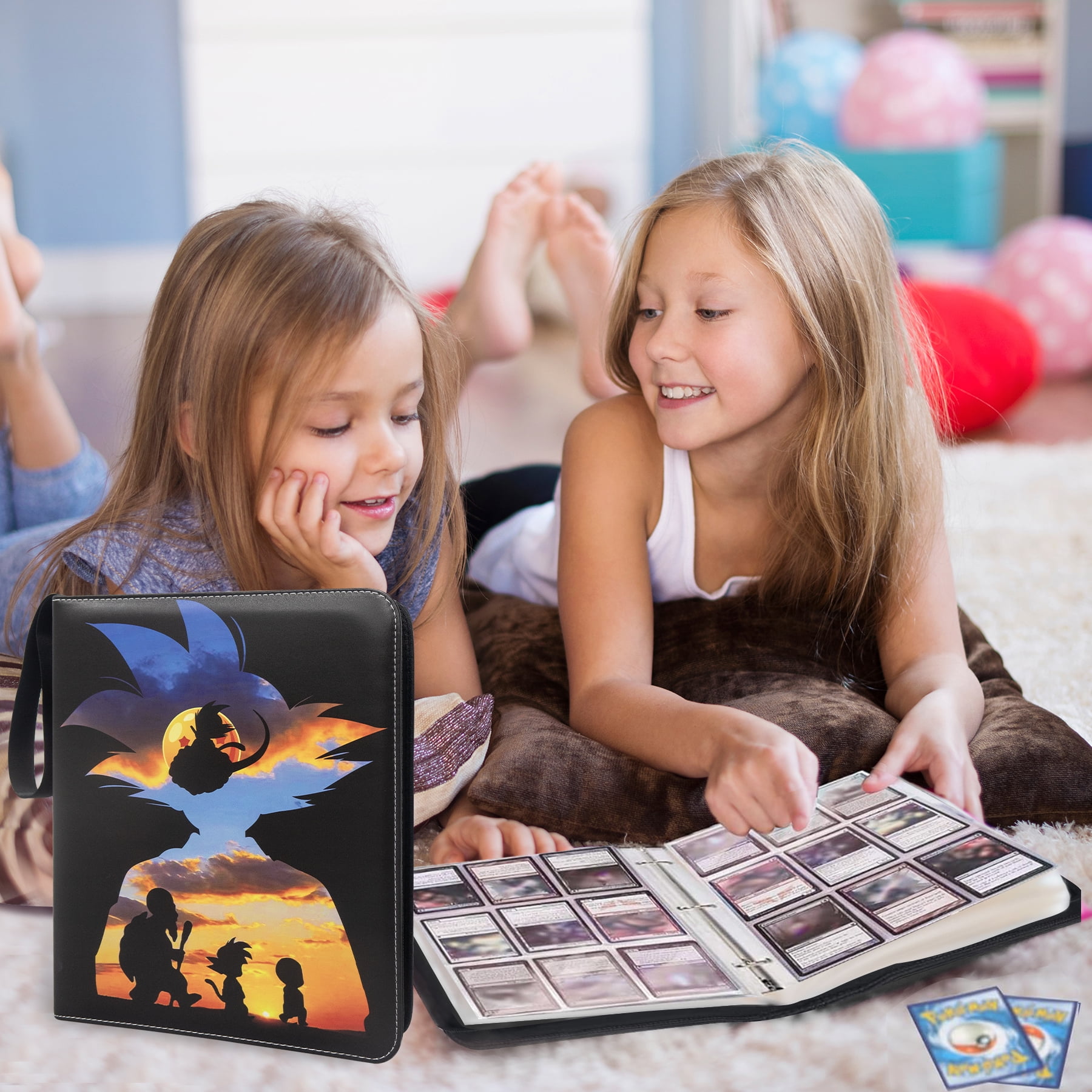 Dragon Ball Card Binder,9 Pocket with 60 Removable Sleeves up to 1080 Cards,Gifts for Cards Collectors - Walmart.com Dragon Ball Card Binder,9 Pocket with 60 Removable Sleeves up to 1080 Cards,Gifts for Cards Collectors - Walmart.com