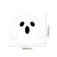 thumbnail image 3 of Halloween Decorations, Halloween Fabric Car Decoration Halloween Car Trunk Decoration Ghost Pumpkin Wall Covering, 100%Polyester, white, 3 of 8