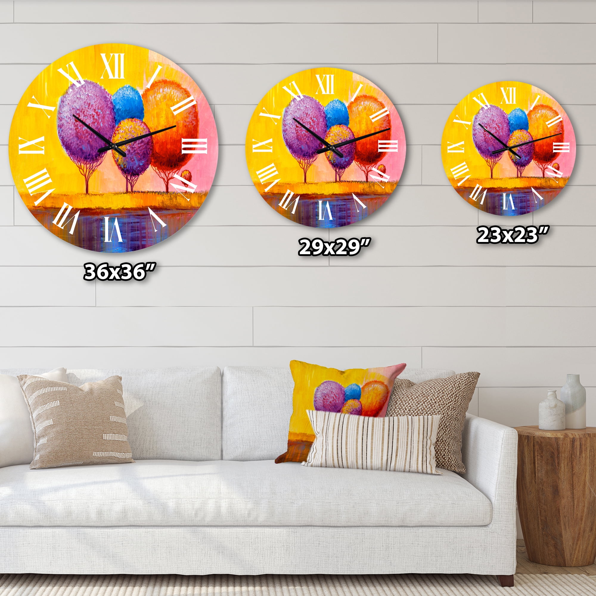Designart 1" Quartz Modern/Contemporary Wall Clock