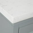 thumbnail image 4 of Simpli Home Bristol 31" Faux Marble Top Bathroom Vanity in Stone Gray, 4 of 5