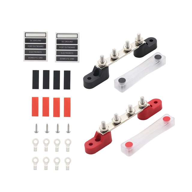 STARTIST 2 Pcs Bloc de Distribution d'Énergie Barre de Bus Bloc de Borne pour Usage Marin 4P