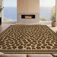 thumbnail image 2 of Design&I 5'x7' Washable Area Rug Decorations Brindle Print Featuring Interlocking Geometric Livingroom for Guest Room, Lounge, Apartment, Flatweave & Daily Traffic Ready, 2 of 7