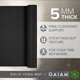 thumbnail image 2 of Esterilla de yoga Gaiam Premium, color liso, antideslizante, 68 x 24 cm, 5 mm, 2 of 5
