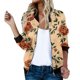 thumbnail image 2 of Puntoco Abrigo Casual De Mujer Temperamento Moda Cuello Alto Con Bolsillo Cremallera Chaqueta Estampada Manga Larga Abrigo Casual Liquidación Puntoco Puntoco-1, 2 of 4