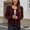 Wine, variant on Drovellove Women's Loose Fit Long Sleeve Cardigan Sweater | Casual Open Front Knit Coat for Winter