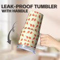 thumbnail image 5 of 20oz Barnyard Chicken Tumbler with Handle Insulated Travel Mug Charming Birthday Christmas Gift for Chicken Fans Women Men Cup Holder Friendly Durable Build Hot Tea Cold Water Office Daily Use, 5 of 6