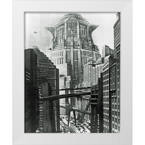 Hollywood Photo Archive 15x18 White Modern Wood Framed Museum Art Print Titled - Metropolis - Production Still