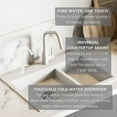 thumbnail image 5 of Westbrass D203-NL-50 6" Touch-Flo Style Pure Cold Water Dispenser Faucet, Powder Coat White, 5 of 11