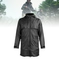 thumbnail image 1 of PVC Waterproof Windproof Rain Jacket for Men, with Reflective Stripes Adjustable Hood Ideal for Outdoor Hiking Fishing, 1 of 7