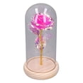 thumbnail image 4 of Rosa de cristal iluminada, rosa de cristal iluminada, cubierta de cristal para rosa iluminada, rosa iluminada en cristal, diseño exquisito, 4 of 14