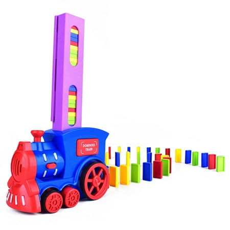 

QUSENLON Electric Dominoes Train Developmental Stacking Toy Boys Girls Early Learning Toy