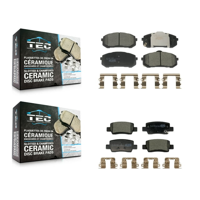 TEC Front Rear Ceramic Brake Pads Kit for Car Hyundai Elantra with Electric Parking KTC-100800