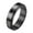 Black, variant on Unisex 6mm Stainless Steel Simple Christian Cross Religion Rotatable Lucky Biker Ring Anxiety Fidget Band Prayer Faith Black Size 9