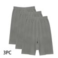 thumbnail image 3 of Plebaso 3 Pack Girls Biker Shorts Elastic Waist Cotton Shorts Soft Under Dress Dance Shorts for Kids, 3 of 5