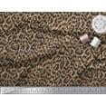 thumbnail image 2 of Soimoi Orange Viscose Chiffon Fabric Leopard Animal Skin Print Fabric by the Yard 42 Inch Wide, 2 of 3