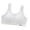 White, variant on Big Girls Training Brass Sports Bras Comfort Soft Solid Color Bras Size 10-13T