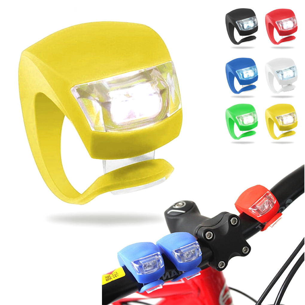New Smark Bike Cycling Frog LED Front Head Rear Light Waterproof Lamp Yellow 