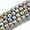 Colorful, variant on MATROOY 5strands Evil Eye Glass Beads Round 8mm/10mm Electroplate Pattern Loose Beads-Silver-8x7mm (40pcs/strand)