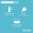 thumbnail image 3 of Intex Krystal Clear 2500 GPH Swimming Pool Filter Cartridge Pump With Timer, 3 of 12