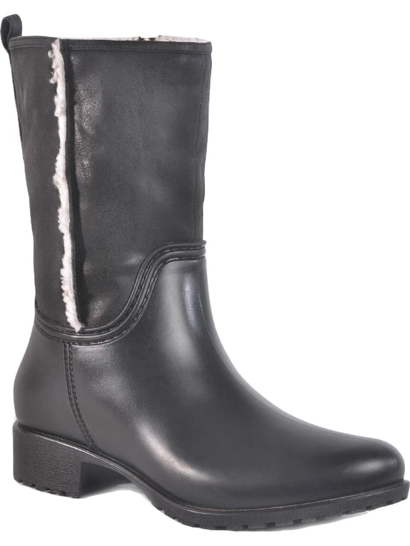 Dav Womens Cheyenne Mid Ankle Round Toe Rain Boots