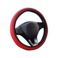 thumbnail image 2 of Moonsky Car Accessories 2024 Car Steering Wheel Cover with Long-lasting PU Leather, Universal 15 Inch Fit for Car Truck SUV, Breathable Slip Auto Steering Wheel Covers for Men and Women Red, 2 of 6