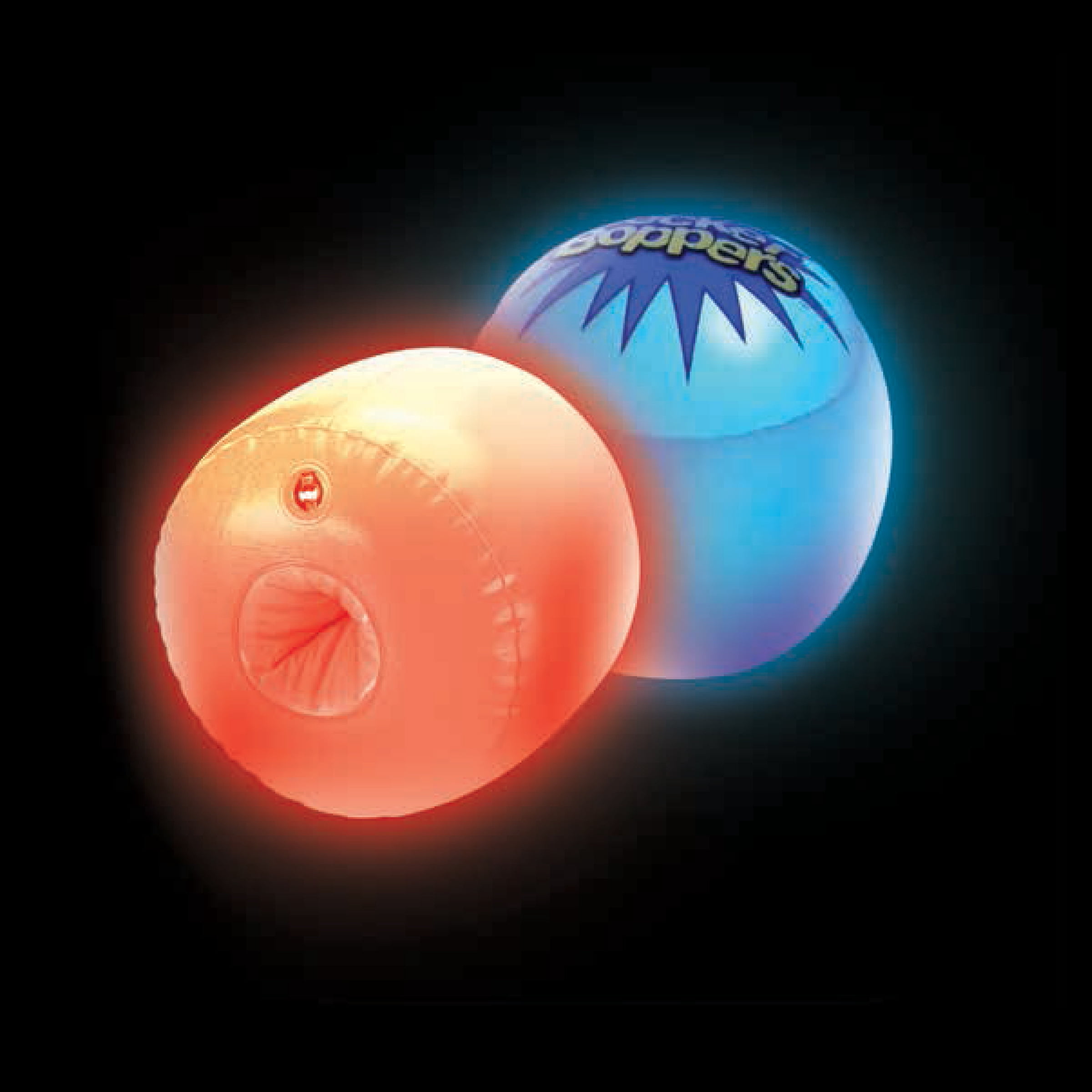 Socker Boppers Light Up Glow Games LED - One Pair Boppers – Impact Activated Light, Lights are Color