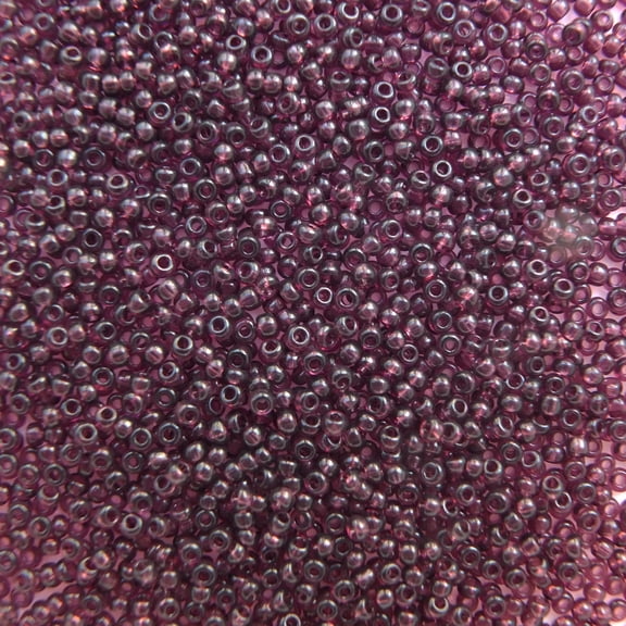 Seed Beads Amethyst Purple Transparent See-Thru 10/0 Czech Glass Full Hank Pack