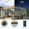 thumbnail image 3 of Sonerlic 10 x 7ft LED Outdoor Patio Table Umbrellas with Aluminum Frame,Crank and Tilt Button for Garden, Deck and Poolside, Sand, 3 of 9