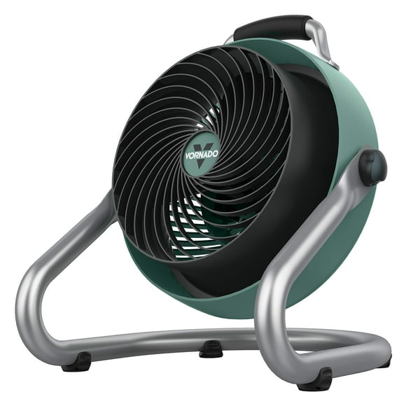 Ventilador de suelo Vornado 293 Large Heavy Duty Shop de 3 velocidades, color verde