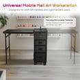 thumbnail image 4 of Byootique Nail Desk Mobile Station Rolling Makeup Manicure Table Nail Artist, 4 of 9