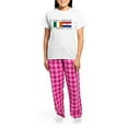thumbnail image 4 of CafePress - Irish Croatian Flags Women's Light Pajamas - Women's Short Sleeve Print T-Shirt and Pants Light Cotton Pajama Set, 4 of 7