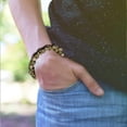 thumbnail image 5 of Leeye Gothic Skeleton Paracord Bracelet Adjustable, Skull Braided Survival Wristband for Men Women Halloween Jewelry, Black 9.06x1.18x1.18in, 5 of 8