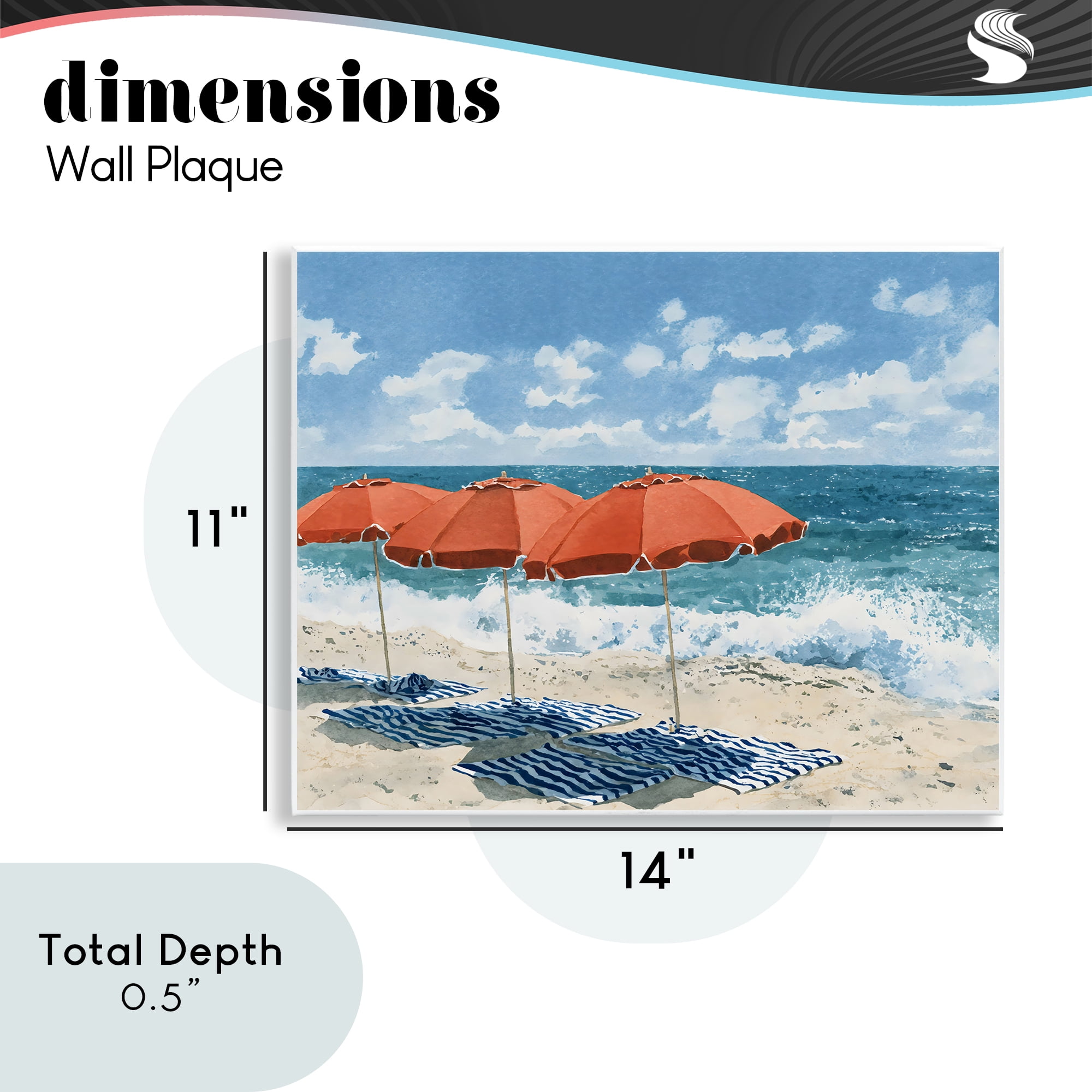 Stupell Industries Shade From The Sun Wall Plaque Art, design by Franklyn Gregory