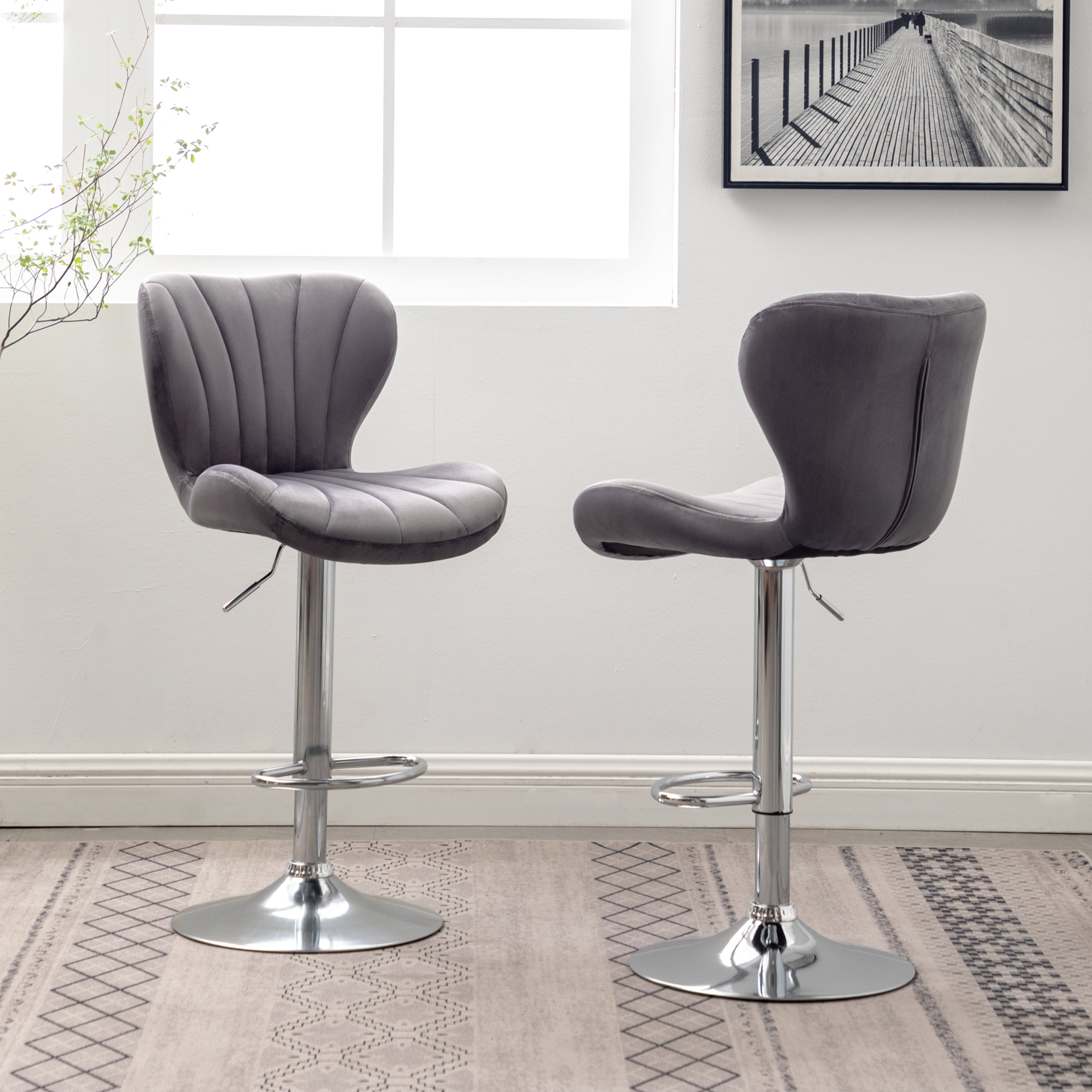 thibodeaux swivel adjustable height bar stool