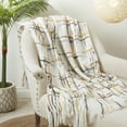 thumbnail image 3 of Saro Lifestyle Cozy Crosshatch Knit Fringed Throw, 3 of 3