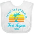 thumbnail image 3 of Inktastic Summer Enjoy the Sunshine Fort Meyers Florida in Blue Boys or Girls Baby Bib, 3 of 4
