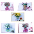 thumbnail image 4 of Bearachild Navidad Año Nuevo tarjeta de felicitación 3D Pop-up Flor hecha a mano Postal Tarjetas de felicitación Día de San Valentín Tarjeta de Kits de decoración para fiestas Clavel Bearachild JR0981-05, 4 of 6