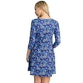 thumbnail image 2 of Women's Christmas Print Dress, Snowflake, L, 2 of 5