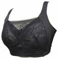 thumbnail image 4 of BIMEI Women Mastectomy Bra Breast Prosthesis with Pockets Wirefree Comfort Plus Size Everyday Bra 2437,Black,34 for B/C/D, 4 of 6