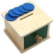 thumbnail image 1 of Caja de monedas infantil Montessori Juguetes Montessori de aprendizaje preescolar para niños pequeños. Afortunado Sencillez, 1 of 4