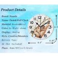 thumbnail image 3 of GZHJMY Funny Tree Branch Sloth Moon with Baby Round Wall Clock, 9.5 Inch Battery Operated Quartz Analog Quiet Desk Clock for Home,Office,School, 3 of 5