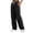 Black, variant on KLHDSF Pants For Women Loose Fit Drawstring Jogger Sweatpants Casual High Waist Versatile Lounge Pants Army Green L