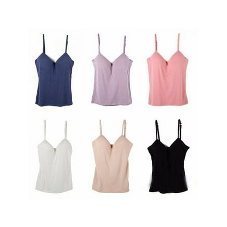 

V-Neck Camisole Straps Push Up Bra Vest Tank M L Outdoor 219 Sexy Women Padded Sports Bra Tops
