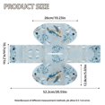 thumbnail image 7 of COEQINE Facial Tissue Box Cover PU Leather Easy Refill Paper Tissue Cube Box Organizer Snap Closure Ideal for Office, RV, Outdoor Tent, Bedroom, Kitchen, Sea Turtle Jellyfish Blue, 7 of 7