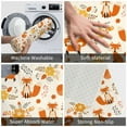 thumbnail image 4 of Vsdgher Flower Fox print Flannel Anti-Slip Floor Mat Comfort Mat Floor Carpet for Decor, Non-Slip, Home, Office, Laundry, Durable, 4 of 5