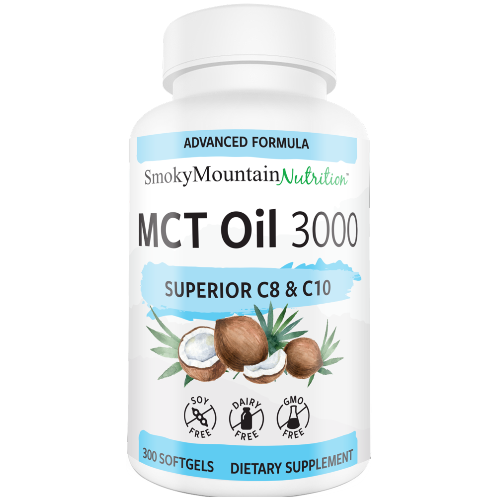 MCT Oil Softgels 3000mg 300 Coconut MCT Oil Supplement Softgels