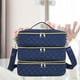 thumbnail image 1 of Bolsa de transporte para maquillaje y cosméticos, bolsa portátil con capacidad para 80 botellas, estuche organizador de esmalte de uñas, transportador Azul, 1 of 8